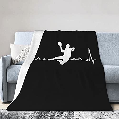 934 Flauschige Decke Handball-Herzschlag Sofaüberwurf Decke Extra Weich Tv-Decke Pflegeleicht Wohndecke Für Zelten, Sofa, Bett 150x200cm von 934