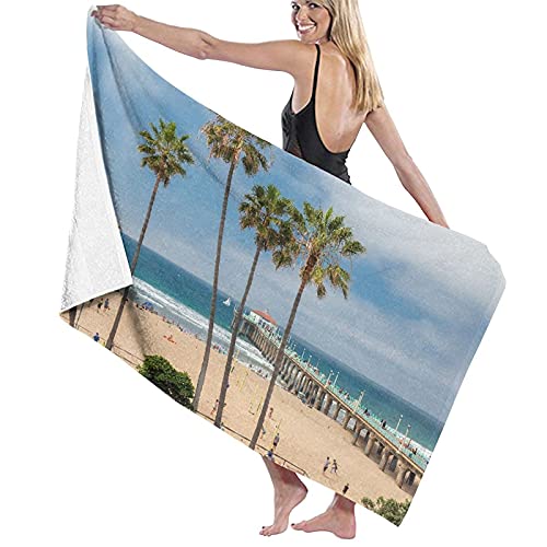 934 Strandtücher Kalifornien Manhattan Strandlaken Leichtes,Mikrofaser Campingtücher Für Kinder Männer Damen,80X130cm von 934