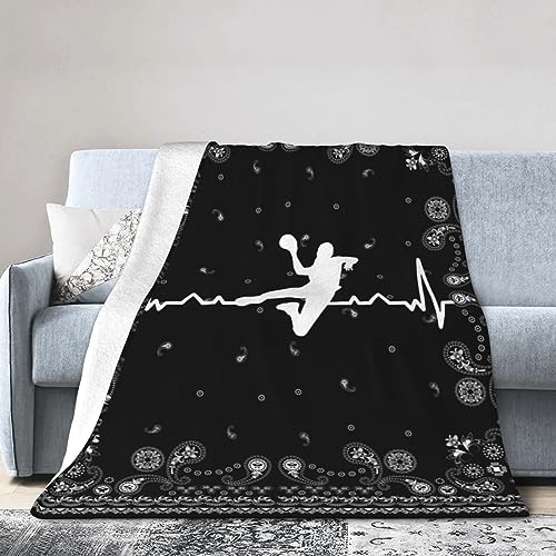 934 Überwurfdecke Handball-Herzschlag Blanket Leicht Wohndecke Flauschig Dicke Sofadecke Für Sofa, Zuhause, Picknick 150x200cm von 934