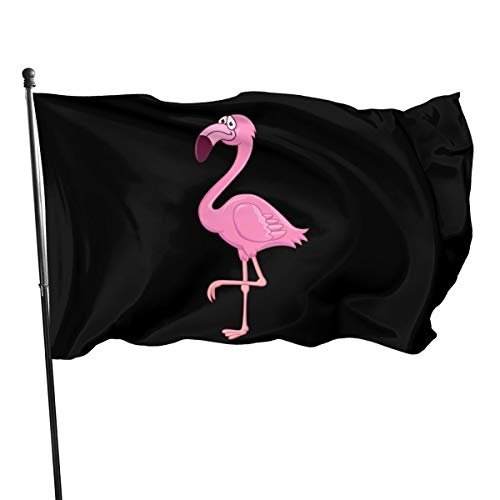 Fahne Clipart-Flamingo, Außenbanner Personalisierte Garten Fahnen Witterungsbeständiges Dekoration Fähnchen Für Party Haus Hof 90X150cm von 934