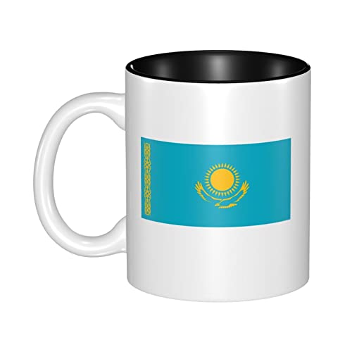 Kaffee-Tasse Flagge Von Kasachstan Teetasse Unisize Geschenk Tasse Geschenkidee Becher Für Arbeit, Home, Frauen 330Ml von 934