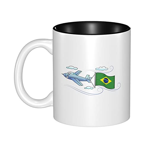 Tasse Flagge Brasilien Kaffeepott Geschenkidee Keramik Tasse Personalisierte Bürotasse Für Geschenk, Arbeit, Büro 330Ml von 934