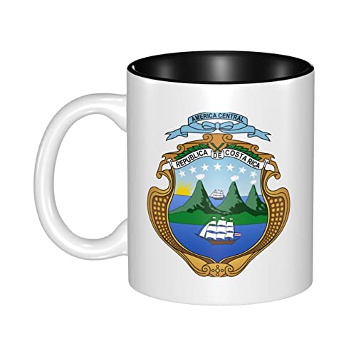 Tasse Valentinstag Wappen Von Costa Rica Kaffeetasse Mehrfarbig Motivtasse Lustig Bürotasse Für Home, Geschenk, Chef 330Ml von 934