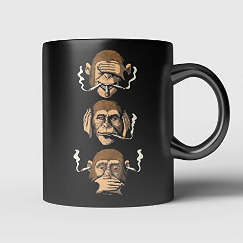 Trinkbecher Neuheit Kaffeetasse Dauerhaft Tasse Geschenk-Idee Für Geschwister Weihnachten Vatertag 330Ml Drei Weise Affen Rauchen Gras Hippie Stoner Cannabis Marihuana Pot Smoker Ganja Festival Trinkbecher Neuheit Kaffeetasse Dauerhaft Tasse Geschenk-Idee Für Geschwister Weihnachten Vatertag 330Ml Drei Weise Affen Rauchen Gras Hippie Stoner Cannabis Marihuana Pot Smoker Ganja Festival von 934