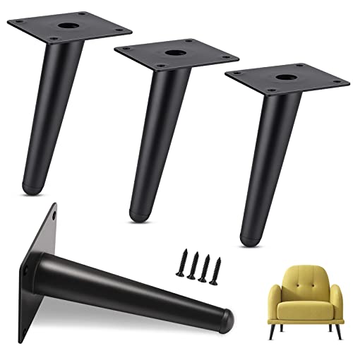 95Street 4 Stück Möbelfüße Eisen Schwarz Möbelfüsse Konisch Schräg Möbelbeine Metall Füße für Möbel für Kaffeetisch Fernsehschrank Sofa Lehrstuhl Schrank Badezimmerschrank Ersatzkabinettfüße(15cm) 95Street 4 Stück Möbelfüße Eisen Schwarz Möbelfüsse Konisch Schräg Möbelbeine Metall Füße für Möbel für Kaffeetisch Fernsehschrank Sofa Lehrstuhl Schrank Badezimmerschrank Ersatzkabinettfüße(15cm) von 95Street