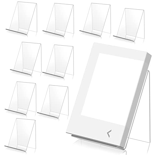 Klarer Acryl Buchständer,10PCS Transparentes Acryl-Bücherregal Warenträger aus Acryl Fotoalbum und Prospektständer für Bücher angezeigt,Notebooks,Bilderalben,Bilderbücher,Kunstwerken,CDs usw von 95Street