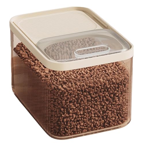 Hundefutter Katzenfutter Aufbewahrung, Pet Food Container Hundefutter Box, Luftdicht Behälter Futtertonne Aufbewahrungsbox Mit Deckel Schaufel Messbecher, Dog Food Container (Clear, S:24x17x18cm) von 95sCloud-1