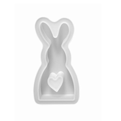 Silikonformen Gießformen Ostern,Osterhase Kerzenformen Zum Gießen Stehend Kaninchen Kerzen Formen Silikon Rabbit Bunny Kerzenform Gießform Ostern Deko Für Diy Kerzen (A, 8.5 * 4.5 * 2.6) von 95sCloud-1