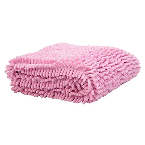 95sCloud Hundehandtuch, Doggy Dry Pet Towel Handtuch für Haustier Schnell Trocknend und Super Saugfähig, Mikrofasern Sorgen, Hundebademantel Hund Bademantel Handtuch Hunde Bademantel (Pink, M) von 95sCloud