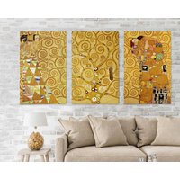 Gustav Klimt Wandbild Wandbilder Poster Für Raum Der Baum Des Lebens Drucke Moderne Kunst Leinwand Bilder Home Decor Da0538 von 999DesignsArt