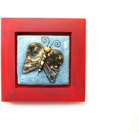 Schmetterlingskunst, Schmetterling Wohnkultur, Wandbehang Schmetterling, Ton Keramik von 99heads