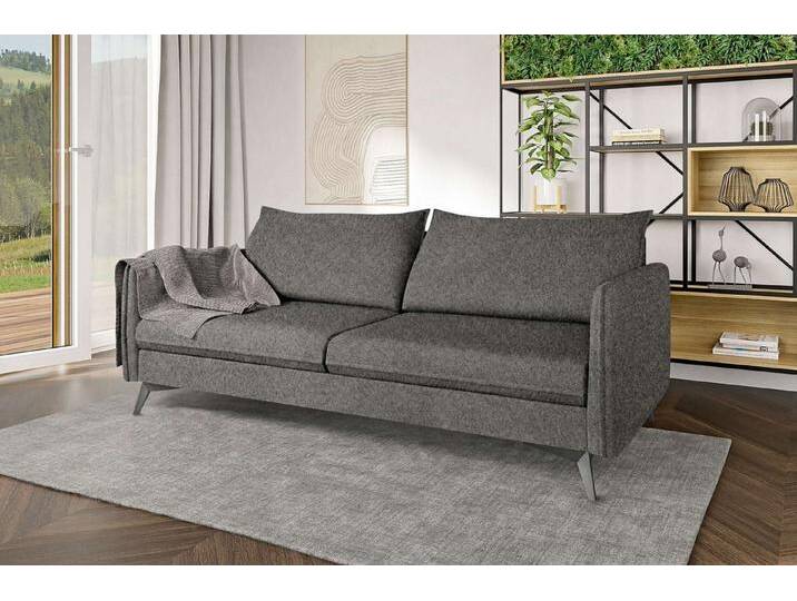 99rooms 3-Sitzer Edison, Sofa, 3-Sitzer Sofa, mit Rundumbezug, inkl. 2 Rückenkissen, 4 stabile Metallfüße, braun, Hellbraun 99rooms 3-Sitzer Edison, Sofa, 3-Sitzer Sofa, mit Rundumbezug, inkl. 2 Rückenkissen, 4 stabile Metallfüße, braun, Hellbraun von 99rooms