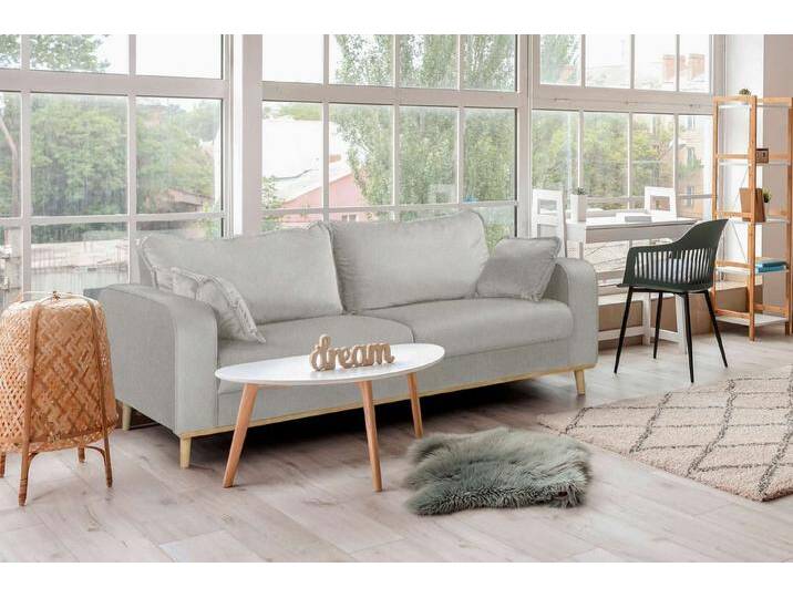 99rooms 3-Sitzer Preston, Sofa, 3-Sitzer Sofa, mit Rundumbezug, 2 Zier- und 2 Rückenkissen, hellbraune Holzfüße, grau, Hellgrau 99rooms 3-Sitzer Preston, Sofa, 3-Sitzer Sofa, mit Rundumbezug, 2 Zier- und 2 Rückenkissen, hellbraune Holzfüße, grau, Hellgrau von 99rooms