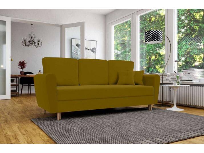 99rooms 3-Sitzer Rowan, 2,5-Sitzer, Sofa, mit Armlehnen und Rückenlehne, frei im Raum stellbar, Sitzkomfort, gelb, Gelb 99rooms 3-Sitzer Rowan, 2,5-Sitzer, Sofa, mit Armlehnen und Rückenlehne, frei im Raum stellbar, Sitzkomfort, gelb, Gelb von 99rooms