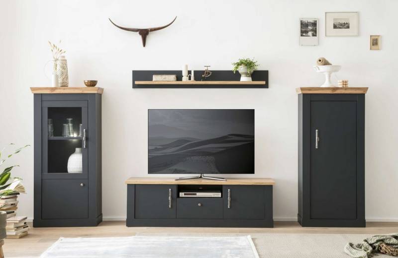 99rooms Wohnwand Marko, (Set (4-St), Wohnmöbel), Soft-Close-Funktion, wahlweise mit LED-Beleuchtung von 99rooms