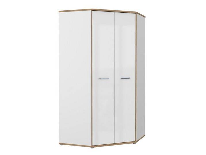 99rooms Eckkleiderschrank Decory (Kleiderschrank, Schrank) mit 2 Türen, 2 Kleiderstangen, viel Stauraum, Modern Design von 99rooms