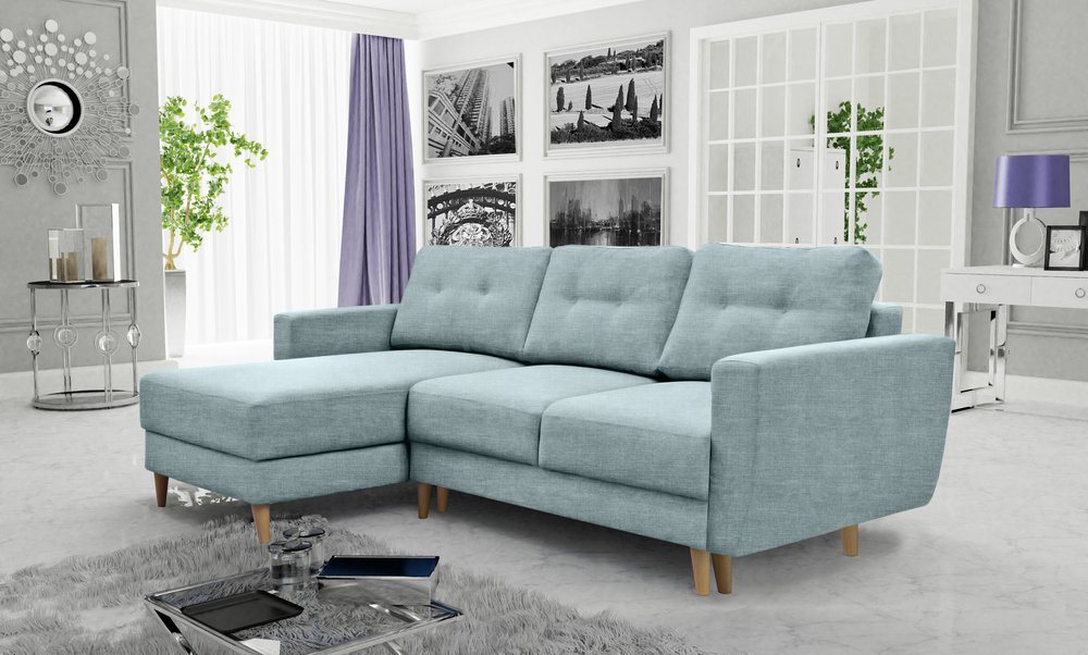 99rooms Ecksofa Frampol, L-Form, Eckcouch, Ottomane links oder rechts bestellbar, mit Bettfunktion, inkl. Kissen von 99rooms
