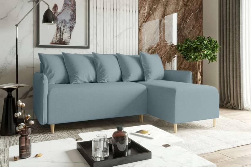 99rooms Ecksofa Royalty, L-Form, Eckcouch, Ottomane links oder rechts bestellbar, mit Bettfunktion, Modern von 99rooms