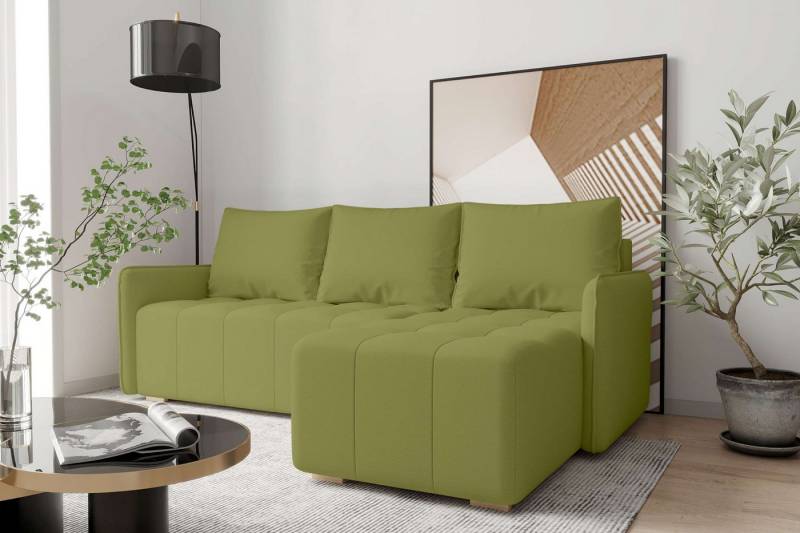 99rooms Ecksofa Sebastian, L-Form, Eckcouch, Ottomane links oder rechts bestellbar, mit Bettfunktion, Modern von 99rooms