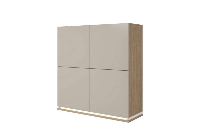 99rooms Highboard Korde (Sideboard, Highboard), mit 4 Türen, 8 Fächer, 6 Einlegeböden, Modern Design von 99rooms