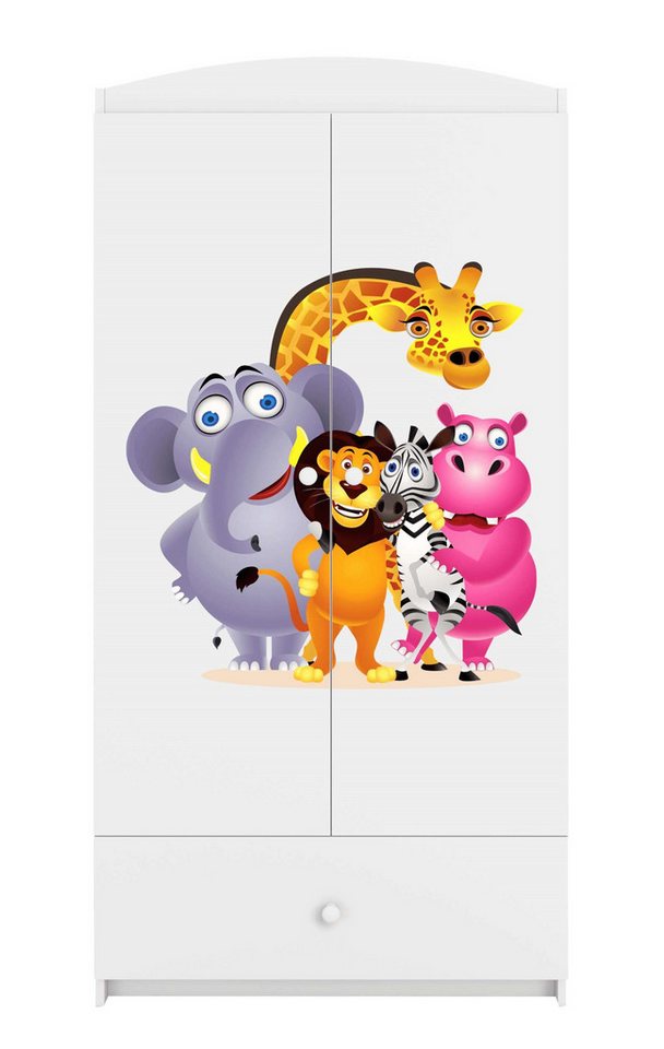 99rooms Kinderkleiderschrank Dreams Motiv XIII (Kleiderschrank, Schrank) Modern, Zertifikate und europäische Hygienestandards der Klasse E1 von 99rooms