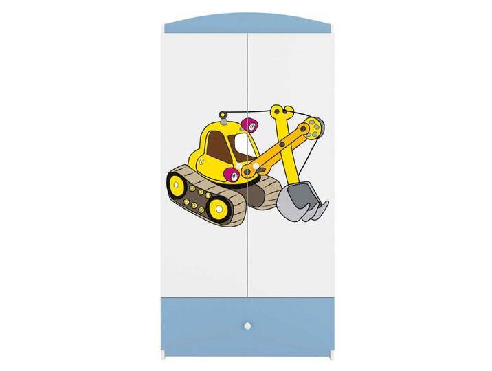 99rooms Kinderkleiderschrank Dreams Motiv III (Kleiderschrank, Schrank) Modern, Zertifikate und europäische Hygienestandards der Klasse E1, blau von 99rooms