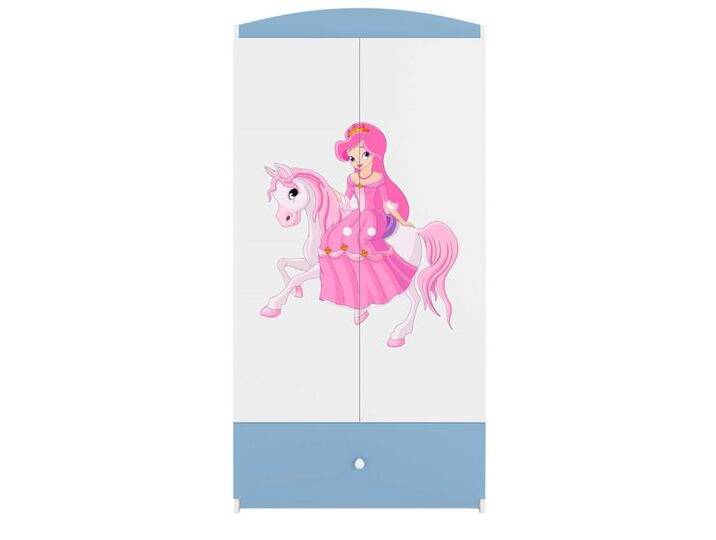 99rooms Kinderkleiderschrank Dreams Motiv IX (Kleiderschrank, Schrank) Modern, Zertifikate und europäische Hygienestandards der Klasse E1, blau von 99rooms