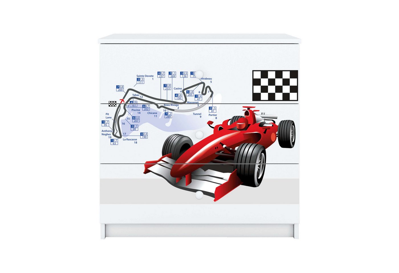 99rooms Kinderkleiderschrank Dreams Motiv VII (Sideboard, Highboard) Modern, Zertifikate und europäische Hygienestandards der Klasse E1 von 99rooms