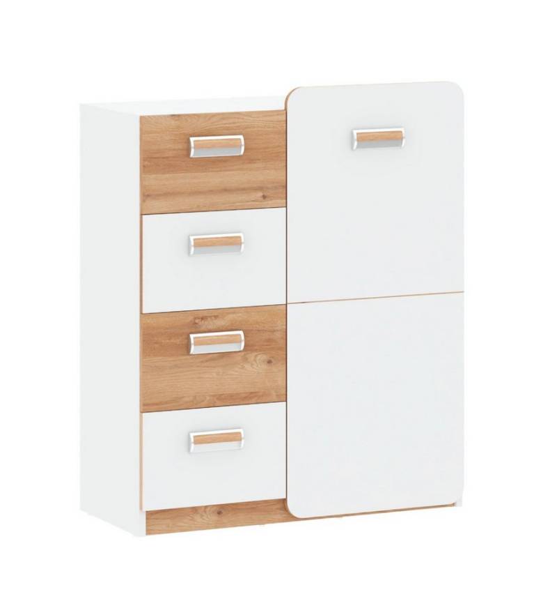 99rooms Kinderkleiderschrank Laterne (Sideboard, Schubladenkommode) Modern Design, viel Platz und Abstellfläche, asymmetrische Fassade von 99rooms