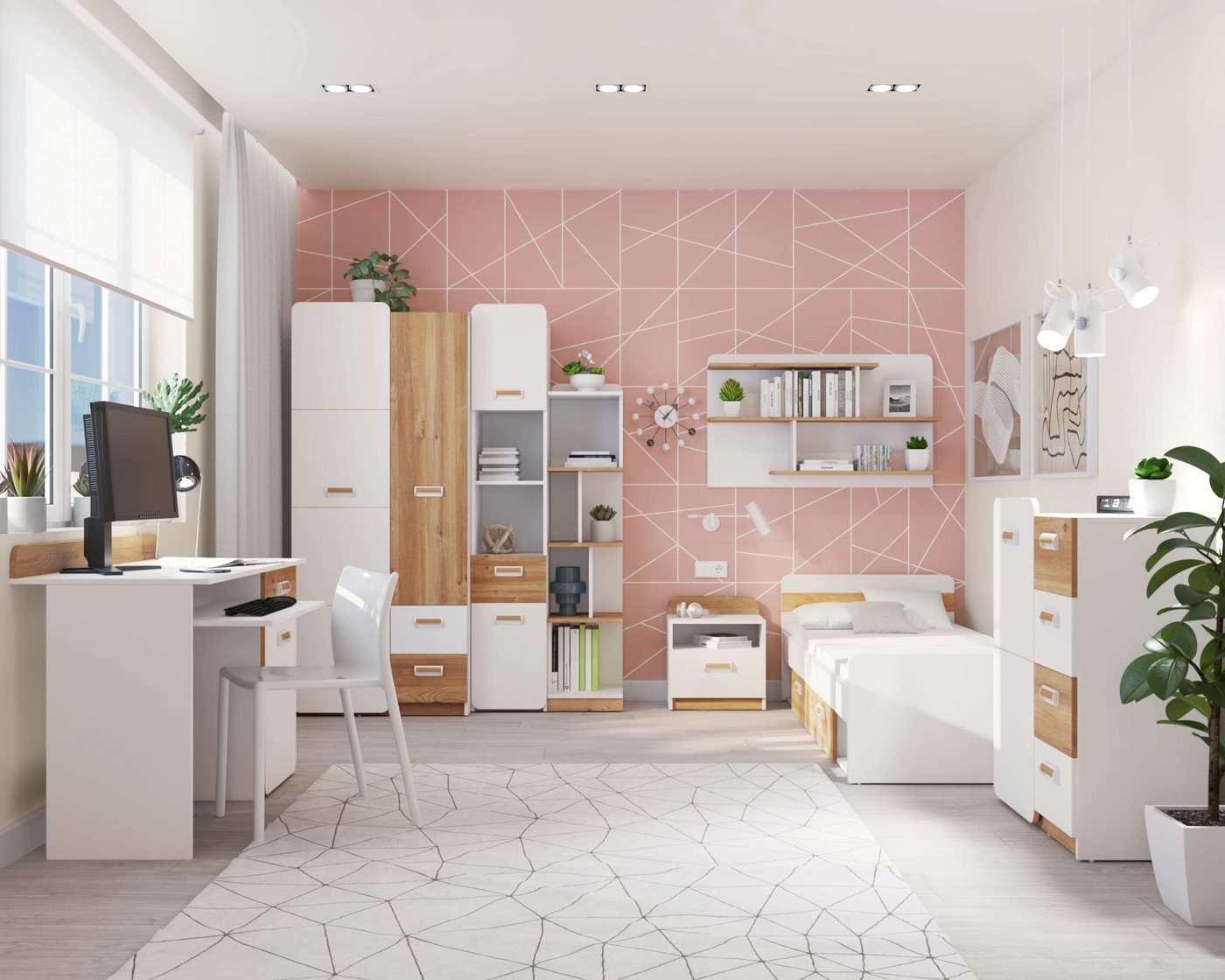 99rooms Boxspringbett Laterne (Komplettset, Set (8-St), Modern Design, viel Platz und Abstellfläche, asymmetrische Fassade von 99rooms