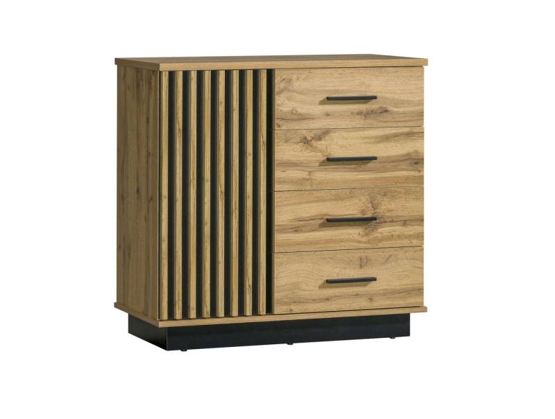 99rooms Kommode Melano (Sideboard, Highboard, Schubladenkommode), Modern Design, mit viel Stauraum, 4 Schubladen, 2 Fächer, Einlegeboden von 99rooms