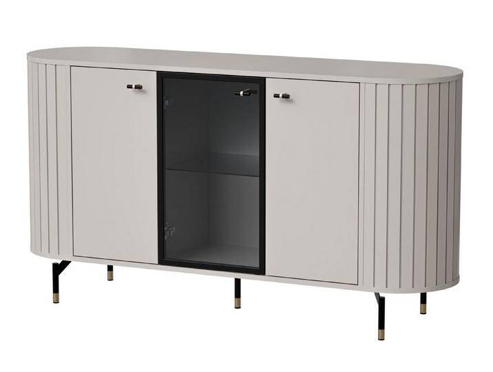 99rooms Kommode Sante (Sideboard, Highboard, Schubladenkommode), Modern Design, Soft-Close-Funktion, ohne LED-Beleuchtung, Kaschmir von 99rooms