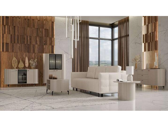 99rooms Kommode Sante (Sideboard, Highboard, Schubladenkommode), Modern Design, mit viel Stauraum, Soft-Close-Funktion, Kaschmir von 99rooms