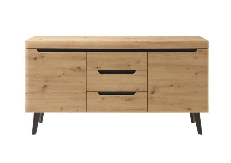 99rooms Kommode Tasania (Sideboard, Highboard), mit 3 Schubladen, 4 Fächer, 2 Einlegeböden, 2 Türen von 99rooms