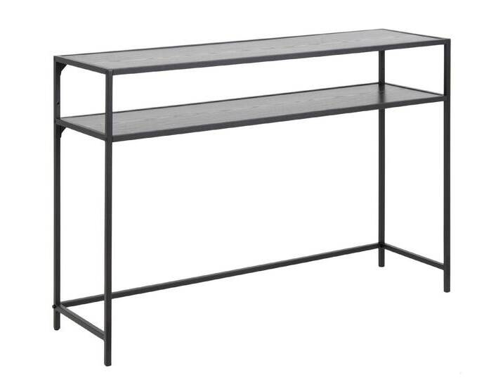 99rooms Konsolentisch Sifo (Konsolentisch), Modern Design, viel Platz, Gestell: pulverbeschichtet Stahl, schwarz, Schwarz - Esche Schwarz von 99rooms