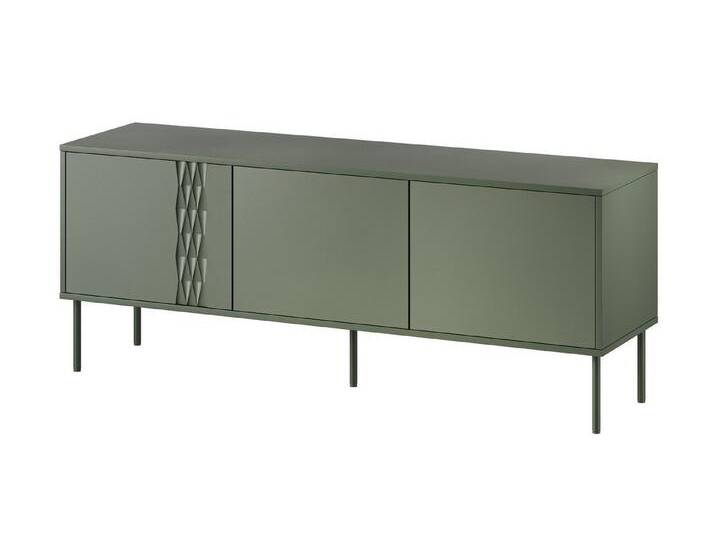 99rooms Lowboard Darfi (TV-Kommode, TV-Schrank), mit viel Stauraum, Push-Click System, Modern Design, ABS-Schutzkanten, grün, Grün von 99rooms