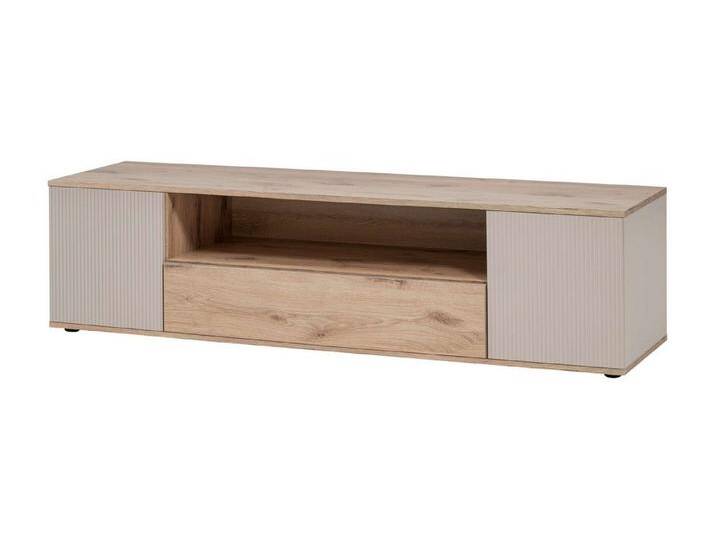 99rooms Lowboard Kalyna (TV-Kommode, TV-Schrank, Fernsehschrank), Modern Design, Grifflos - PUSH-CLICK System, geriffelte Elemente von 99rooms