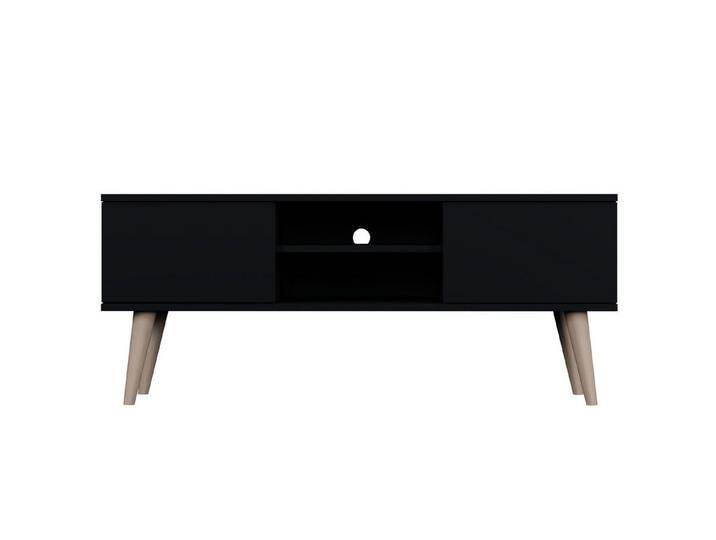 99rooms Lowboard Pronton (TV-Kommode, TV-Schrank, Fernsehschrank), Modern Design, mit viel Stauraum, ABS-Schutzkanten, schwarz, Schwarz von 99rooms