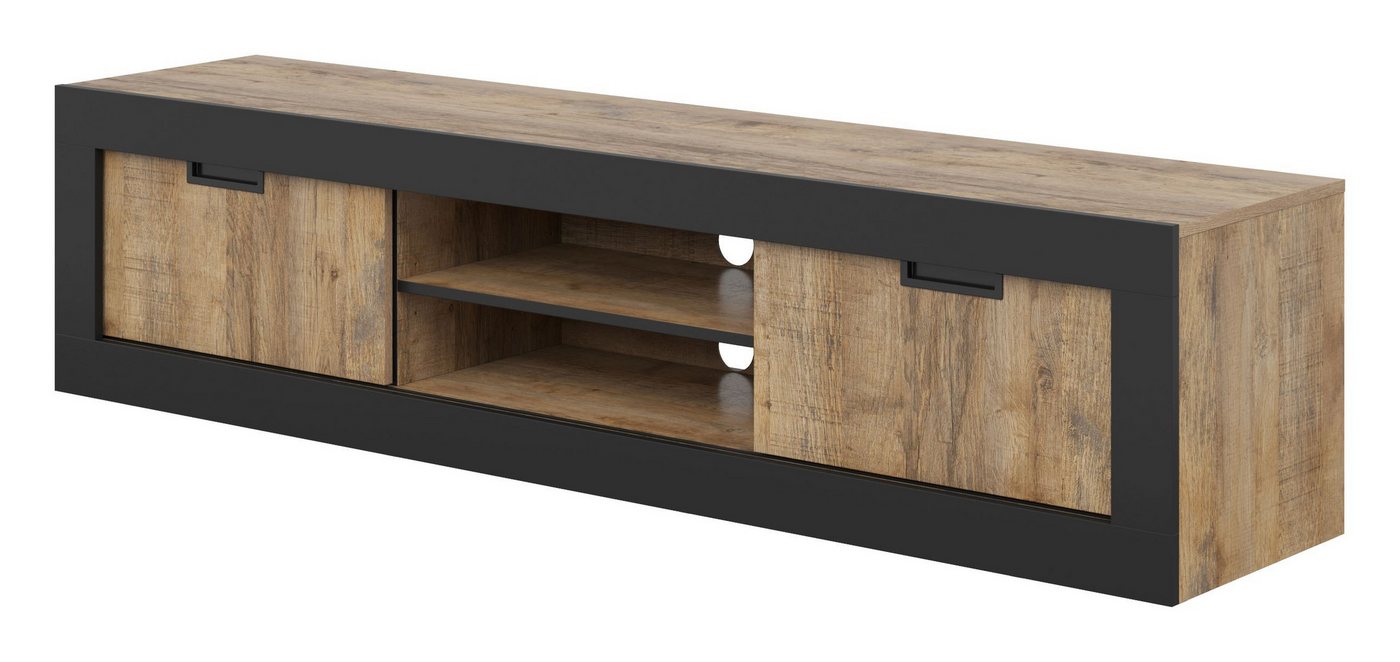 99rooms Lowboard Suhl (TV-Kommode, TV-Schrank, Fernsehschrank), Modern Design, bietet viel Platz und Abstellfläche, mit 2xSchiebetüren von 99rooms
