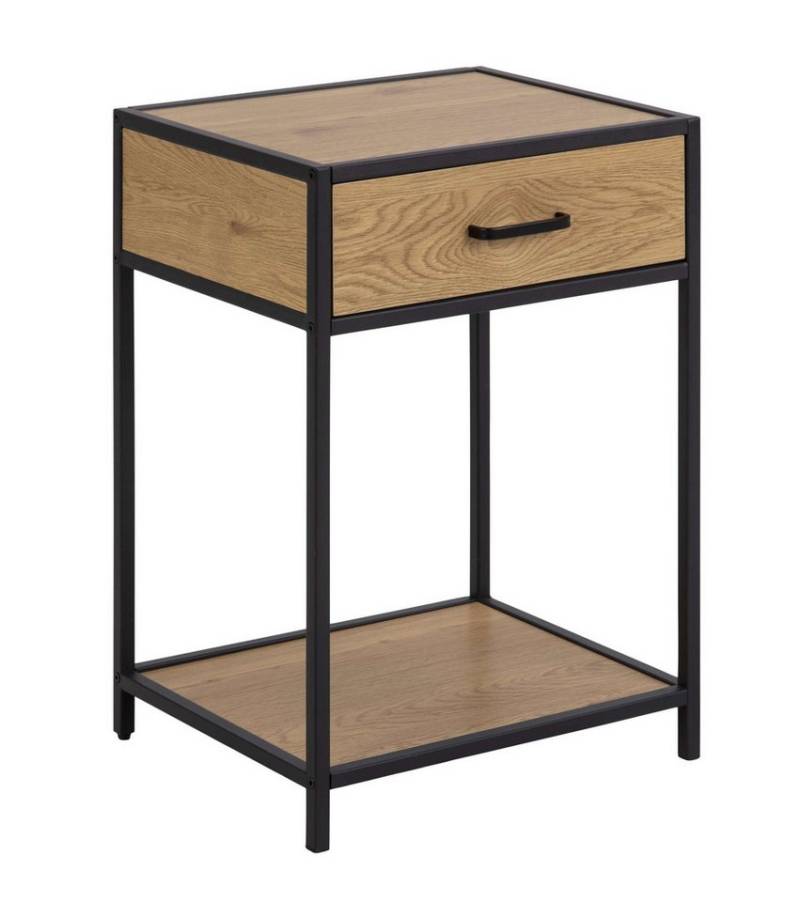 99rooms Nachttisch Sifo (Nachtkommode, Nachttischschrank), Modern Design, viel Platz, Gestell: pulverbeschichtet Stahl von 99rooms