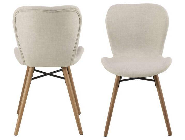 99rooms Polsterstuhl Embet II (Esszimmerstuhl, Küchenstuhl (2-St), Modern Design, Rio Stoff, Gestell Ölbehandelt Eiche von 99rooms