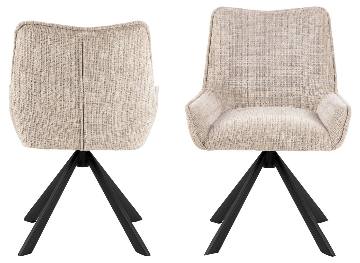 99rooms Polsterstuhl Eston (Esszimmerstuhl, Küchenstuhl (2-St), Funktionales Designkonzept in origineller Formgebung von 99rooms