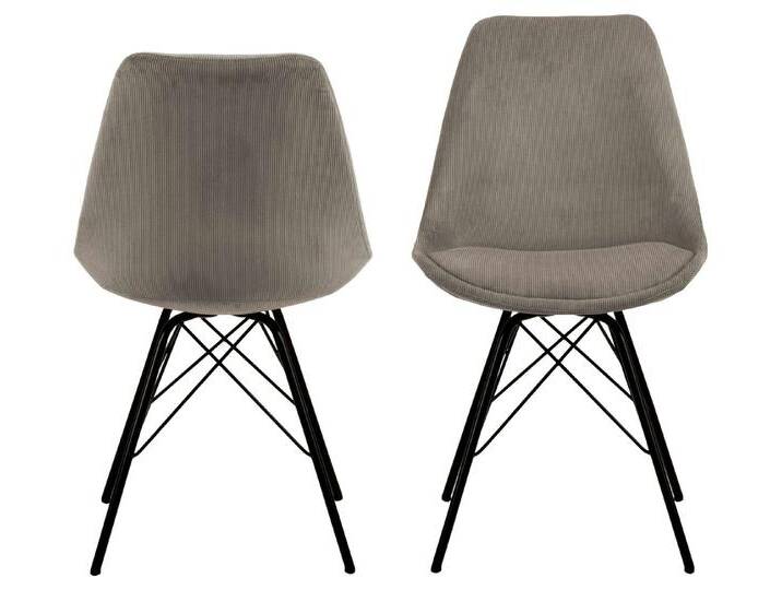 99rooms Polsterstuhl Ires II (Esszimmerstuhl, Küchenstuhl (2-St), Modern Design, Wind Stoff, Gestell matt schwarz Stahl, beige, Beige von 99rooms