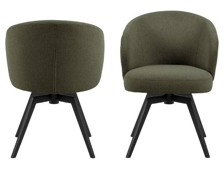 99rooms Polsterstuhl Lena (Esszimmerstuhl, Küchenstuhl (1-St), Funktionales Designkonzept in origineller Formgebung, grün schwarz, Grün - Schwarz von 99rooms