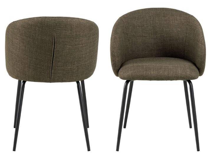 99rooms Polsterstuhl Leonor (Esszimmerstuhl, Küchenstuhl (2-St), Funktionales Designkonzept in origineller Formgebung, grün schwarz, Grün - Schwarz von 99rooms