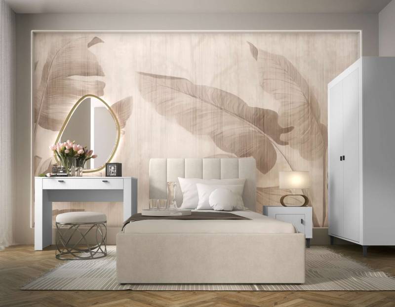 99rooms Schlafzimmer-Set Kossa, (Set (4-St), Komplett Schlafzimmer), Modern Design, mit viel Stauraum, Matratze, Lattenrost und Bettkasten von 99rooms