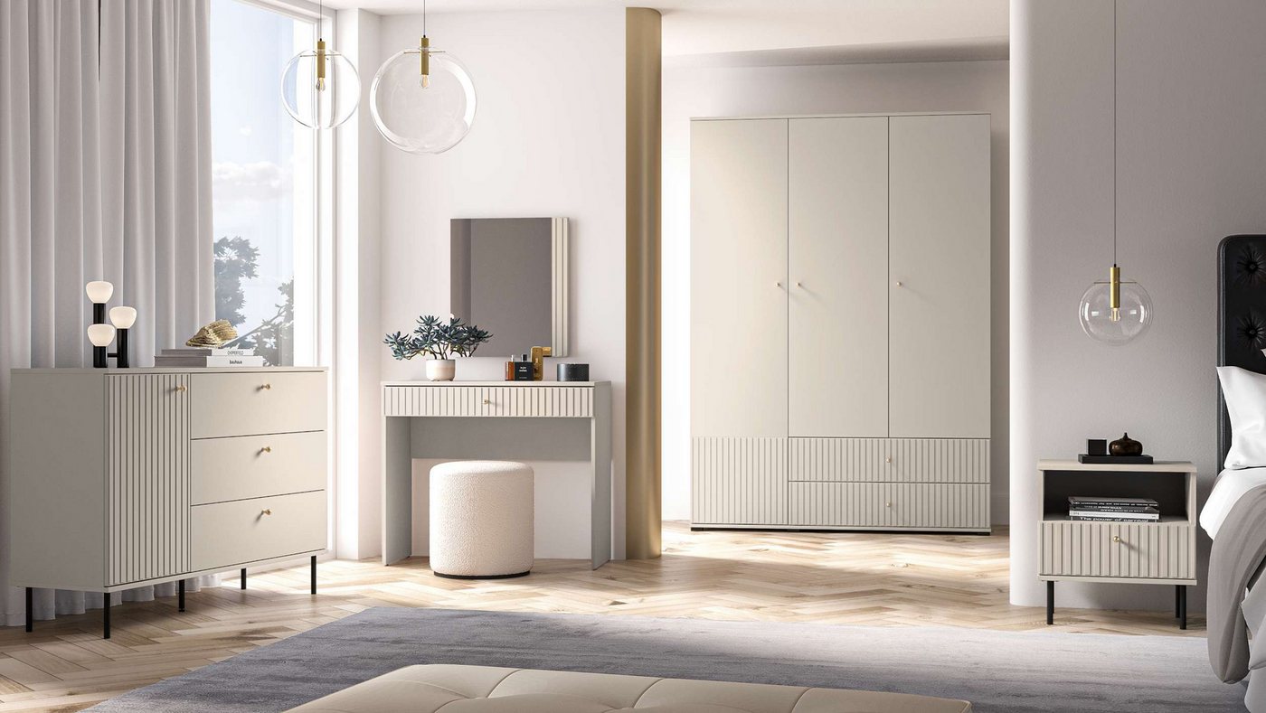99rooms Schlafzimmer-Set Lilie, (Set (6-set), Schlafzimmer-Set), mit Soft-Close, viel Stauraum, inkl., mit Spiegel, Modern von 99rooms