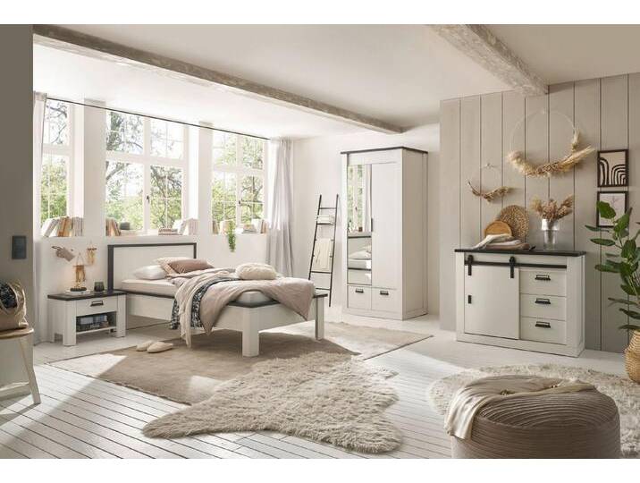 99rooms Schlafzimmer-Set Woodsher, (Set (4-St), Komplett Schlafzimmer), mit viel Stauraum, Soft-Close-Funktion, ohne Matratze & Lattenrost von 99rooms