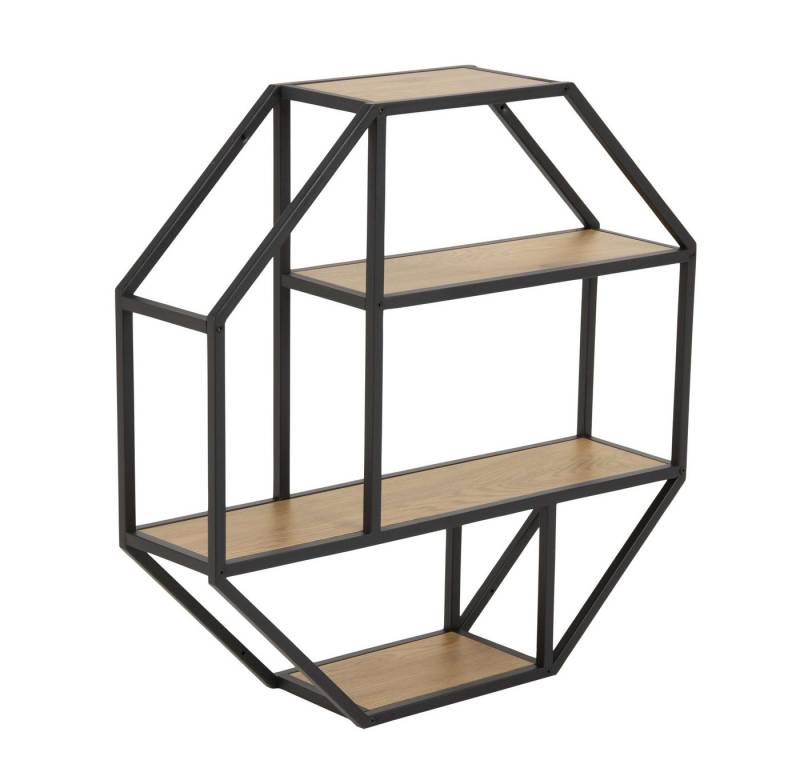 99rooms Wandregal Sifo, Wandschrank, Wandregal, Modern Design, viel Platz, Gestell: pulverbeschichtet Stahl von 99rooms