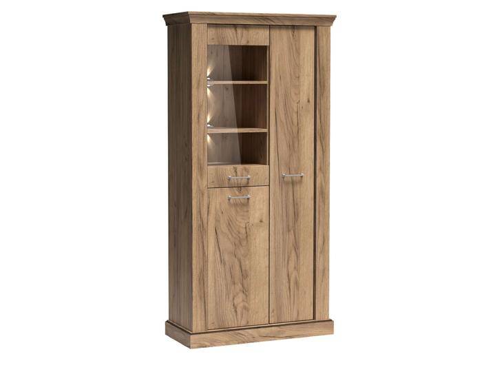 Ancient Vitrine Lefkas Eiche mit LED-Beleuchtung von 99rooms